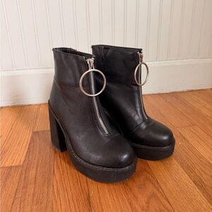 Dolls Kill Chunky O-Ring Boots